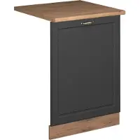 Vicco Fame-Line Vaatwasserfrontpaneel – 60 cm, WB Eik Anthrazit-Gold Landhaus
