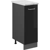Vicco R-Line Apotheekkast – 30 cm WB Marmer Zwart hoogglans