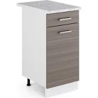 Vicco R-Line Keukenonderkast – 40 cm, WB Marmer Edel grijs