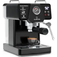Klarstein Libeica Siebträgermaschine Met Maalmolen – 19 Bar, 1350W, RVS, 1,8-l-Watertank, Stoompijp, Touch-bedieningspaneel, Voor Espresso en Koffiepoeder, Afneembare Watertank