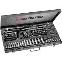 Facom set 3/8' van korte 6-kantdoppen, lange 12-kantdoppen en bits - J.451EP