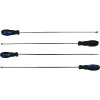 GEKO Lange schroevendraaierset - 450 mm - Chroom vanadium - Rubberen grip