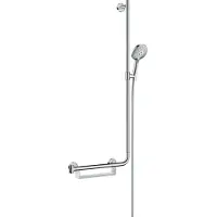 Hansgrohe Raindance Select S doucheset met glijstang 110cm en opbergmand rechts chroom