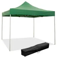 DIVINA FIRE 3 x 3 m groene vouwtent met waterdichte PVC-coating