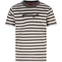 TYGO & vito jersey gestreepte T-shirt olijfgroen Jongens Katoen Ronde hals - maat 98-104