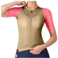 Castelli - Women's Corretto Jersey - Fietsshirt L, beige