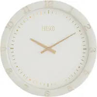Fresco Wandklok 30 cm Off White - Stille Wandklok - Moderne Wandklok