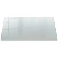 Tulup Glazensnijplank - Glazen Snijplank met Matte Afwerking - 52 cm x 30 cm - Rechthoekig Gematteerde Snijplank - Keukenbenodigdheden - Doorschijnende Snijplank - Semi-transparante Snijplank