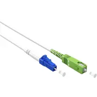 Goobay LC/UPC - SC/APC Simplex FTTH kabel | OS2 | wit | LSZH | 30 meter