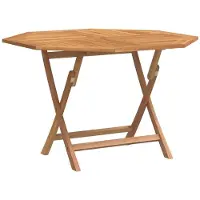vidaXL Tuintafel inklapbaar 110x110x75 cm massief teakhout