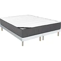 Vente-unique Bedbodem + hybride matras 180 x 200 cm pocketvering 7 zones en zeer veerkrachtig schuim dikte 26 cm - AUDACE van PALACIO