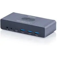 Digitus DS-12856 KVM HDMI-schakelaar 2x2 | UHD 4K@60Hz | 3x USB-A 3.1 Gen1 | 1x USB-C USB 3.1 Gen1 | Audio | Core Line