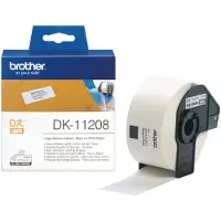 Brother Etiket DK-11208 Zwart op wit (38 mm x 90 mm)