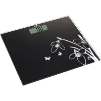 Melchioni Flat N, elektronische personenweegschaal, 150 kg, 100 g, zwart, wit, kg, vierkant