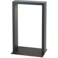 KLEWE LED lamp op zonne-energie AXIS MINI, antraciet, 40 cm, aluminium, IP65 MINI, zwart, Aluminium, Modern, Solar buitenverlichting
