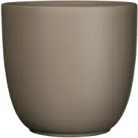 Mica Decorations Tusca pot rond taupe mat h25xd28 cm