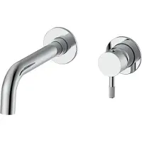Alvoro Aura Afbouwdeel Voor Inbouw Wastafelkraan - Chroom - RVS 304 - Kranen, Wastafelkranen, Inbouw Wastafelkranen - 5404024124820