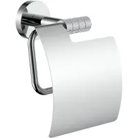 Alvoro Aura Toiletrolhouder Met Klep - Chroom - RVS 304 - Accessoires, Toilet accessoires, Toiletrolhouders - 5404024125766