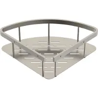 Alvoro Aura Hoek Douchekorf 22x7x22cm - Geborsteld Rvs - RVS 304 - Accessoires, Douche Accessoires, Doucherekken - 5404024125810