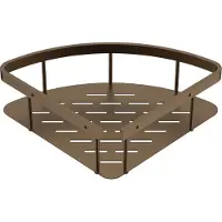Alvoro Aura Hoek Douchekorf 22x7x22cm - Geborsteld Brons PVD - RVS 304 - Accessoires, Douche Accessoires, Doucherekken - 5404024129139