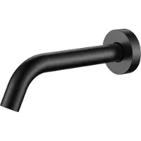 Alvoro Aura Baduitloop - Mat Zwart PVD - Messing - Kranen, Badkranen, Baduitlopen - 5404024128026