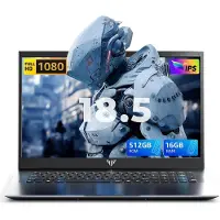 AceMagic AX18 18.5 inch Laptop Computer - Ryzen 4300U Processor(tot 3,7 GHz) - 7000 mAh Battery - 16GB DDR4 RAM 512GB SSD - WiFi 5 - Type C - Grijs
