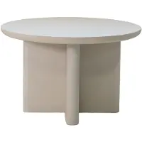Giga Meubel Tuintafel Miso Rond Beige Ø120cm