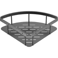 Alvoro Aura Hoek Douchekorf 22x7x22cm - Geborsteld Gunmetal PVD - RVS 304 - Accessoires, Douche Accessoires, Doucherekken