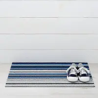 Chilewich - Deurmat - Horizon Stripe Deep Sea