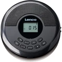Lenco CD-340BK - Draagbare CD-/MP3-speler met Bluetooth en ingebouwde speakers - Zwart