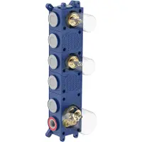 Alvoro Aura Inbouwdeel Voor Inbouwthermostaat Met 2 Stopkranen - Kranen, Losse Inbouwdelen - 5404024125544