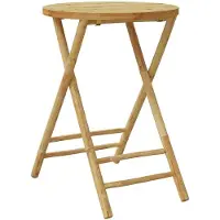 vidaXL Tuintafel inklapbaar Ø 55x75 cm bamboe