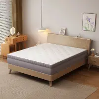 OKWISH Matras 140x200 cm - 7-Zones Pocketvering En Comfortschuim - Verstevigde Randondersteuning - 25 cm Hoog - Wit