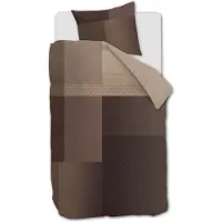 Beddinghouse Lovis dekbedovertrek - Eenpersoons - 140 x 200/220 cm - Terra