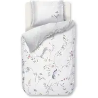 Pip studio Dekbedovertrek Bamboo Blossom Wit Percal-140 x 200 / 220 cm | 1-Persoons
