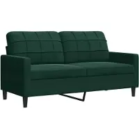 vidaXL Tweezitsbank 140 cm fluweel donkergroen