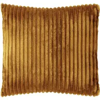 Dutch decor MART - kussenhoes 45x45 cm - zacht ribfluweel - gerecycled - Chai Tea - geel - met rits - zonder binnenkussen