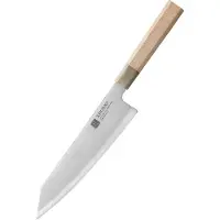 Xinzuo Bunka Koksmes 21,5 cm – PM8M Zhen Series – Japans Aogami #2 Blue Carbonstaal – 3-Laags – Esdoornhouten Handvat