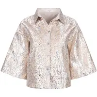 NUKUS Dames Blouses Leena Blouse - Goud - Maat M
