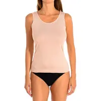 Q-En Dames Bamboe Brede Band Onderhemd Q701