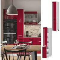 Vicco R-Line Apotheekkast – 30 cm Rode hoogglans