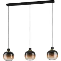 Eglo Hanglamp E27 | Oilella 3 | Zwart/Goud