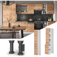 Vicco Fame-Line Apotheekkast – 30 cm Krachtige eik goud