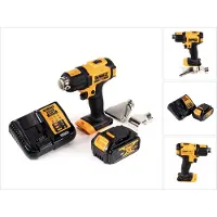 DeWalt DCE 530 M1 accu hittekanon 18V 530°C + 1x oplaadbare batterij 4.0Ah + 1x oplader + gebied en