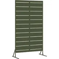 Syfax Privacyscherm 100 x 50 x 180 cm Staal Olijfgroen