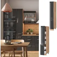 Vicco R-Line Apotheekkast – 30 cm Antraciet Hoogglans