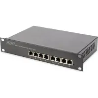 Digitus PoE+ Gigabit Ethernet Switch - - L2+ Beheerd - 8 poorten - Stapelbaar - Ideaal voor MKB