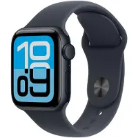 Apple Watch SE 3 GPS 40 mm Midnight aluminium kast met Midnight sportband - S/M