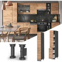 Vicco Fame-Line Apotheekkast – 30 cm Krachtige eik goud