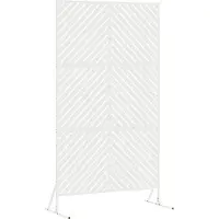 Syfax Privacyscherm 100 x 50 x 180 cm Staal Wit